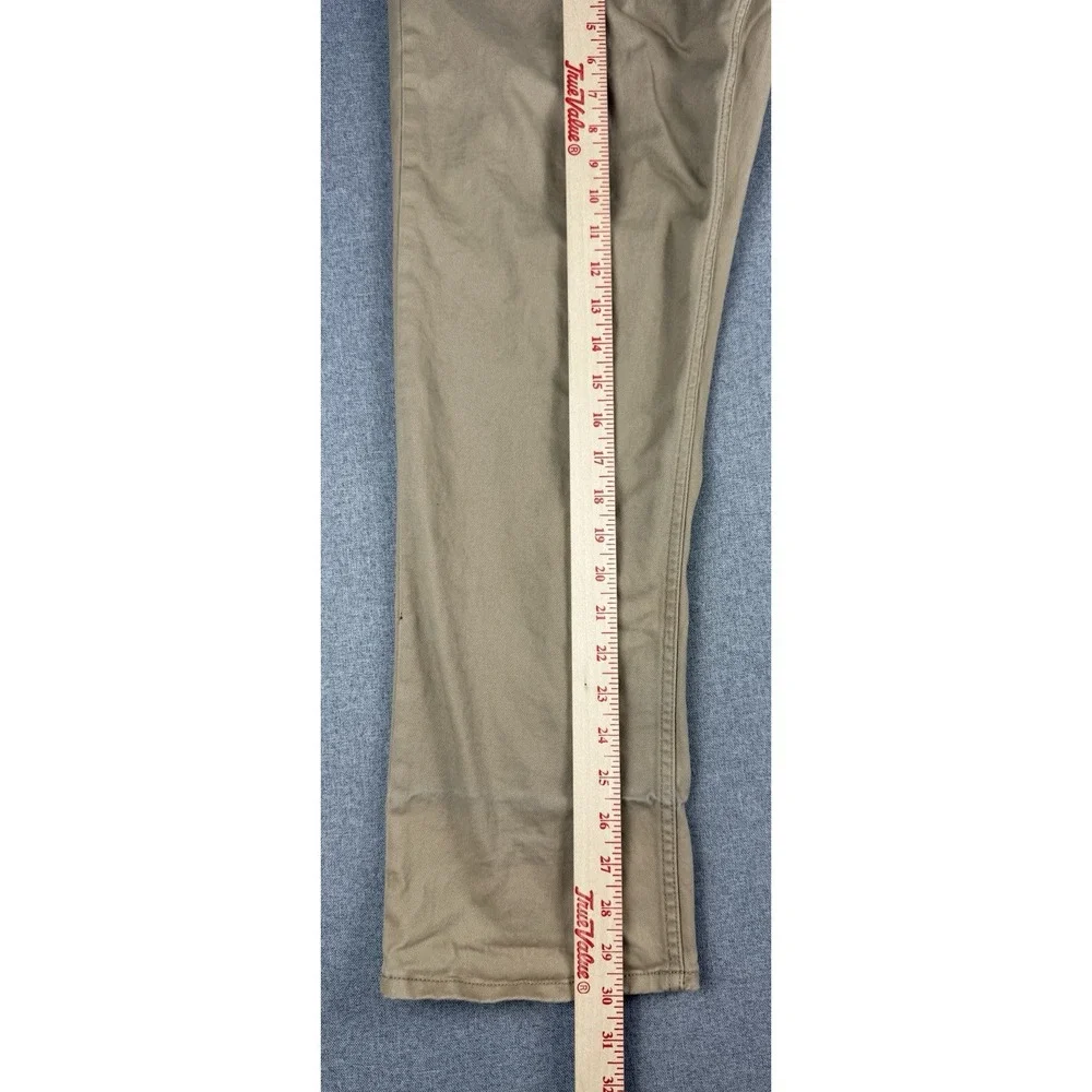 Gap 5 Pocket Pants Mens 38x30 Khaki Tan Slim Fit Stretch Twill Chino
